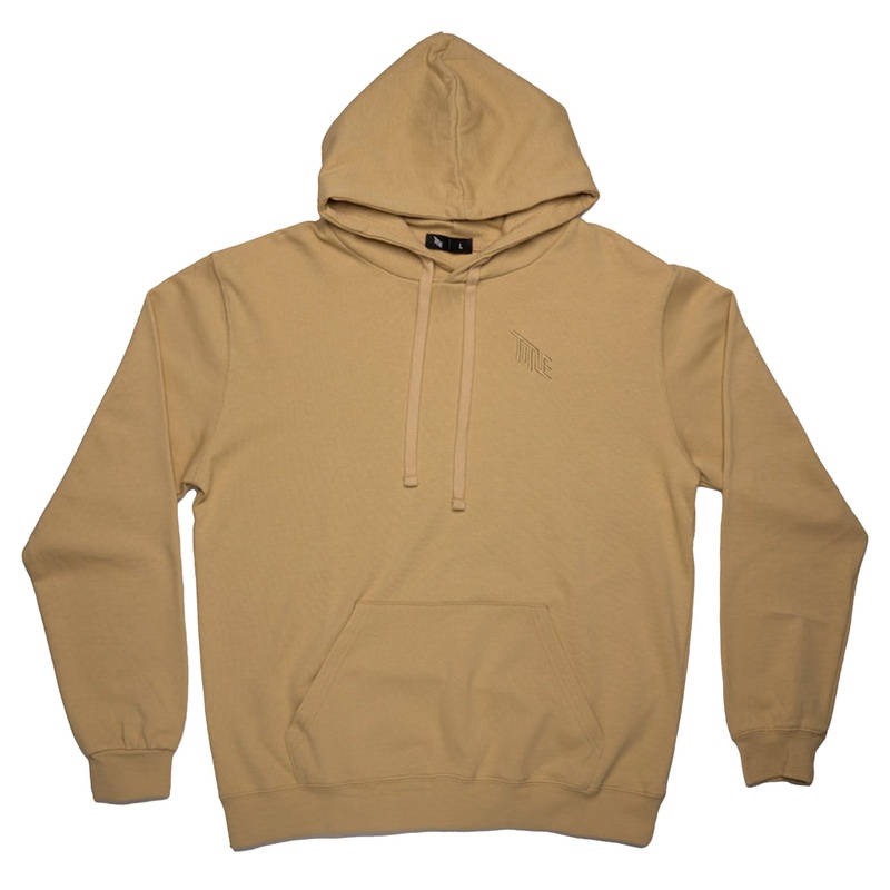 Title Pullover Hoodie – M – Faded Yellow