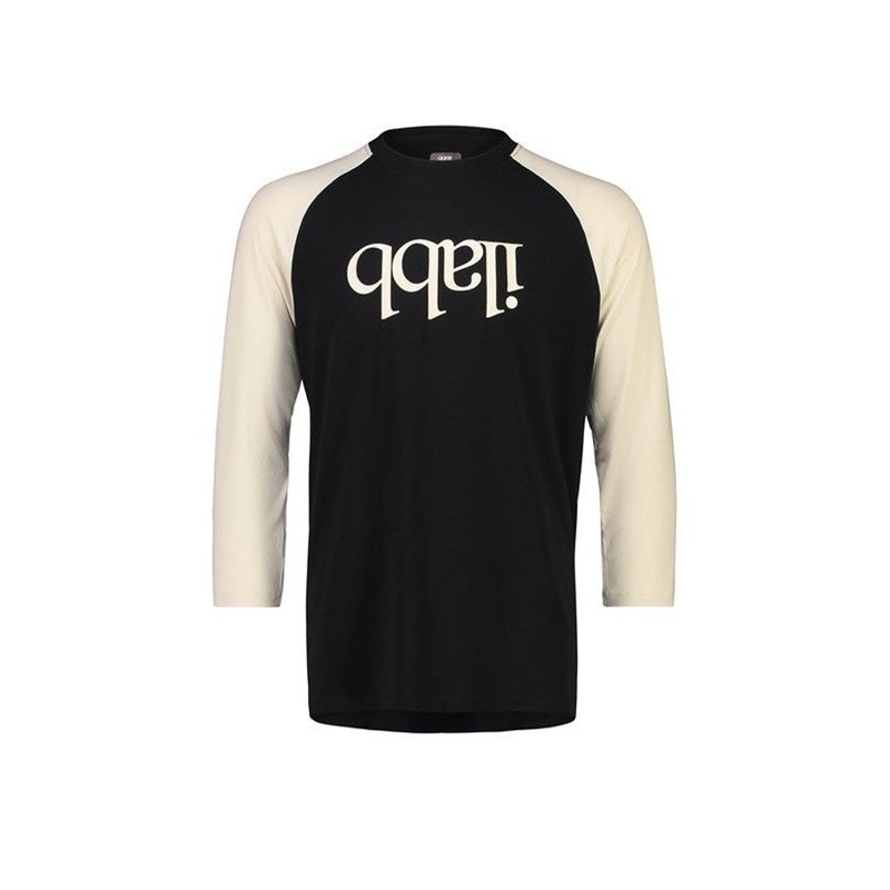 ilabb Men’s Lomond 3-4 Sleeve Tee – L – Black  – Moonbeam