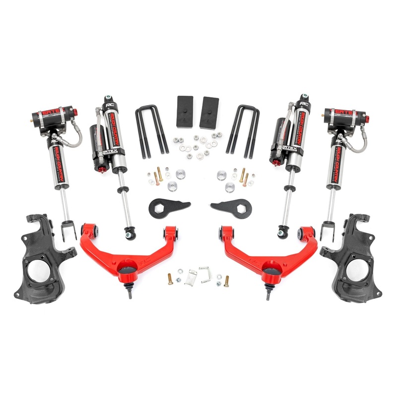 Rough Country | 3.5 Inch Lift Kit | Knuckle | Vertex | Chevy/GMC 2500HD/3500HD (11-19) | 95750RED