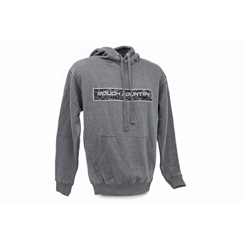 Rough Country | Rough Country Hoodie | Digital | Grey | 3XL | 840893XL