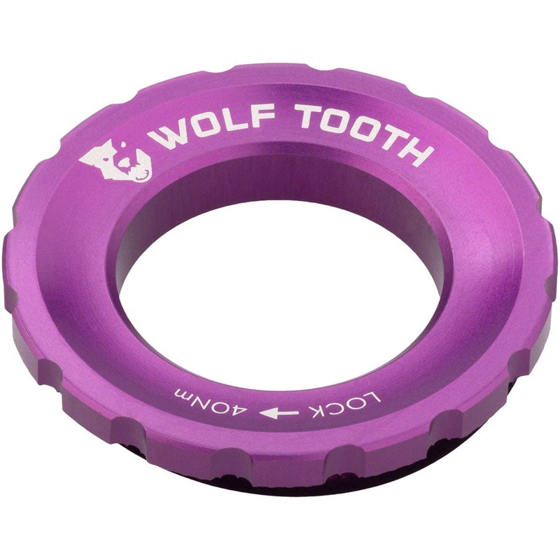 Wolf Tooth CenterLock Rotor Lockring – External Splined, Ultraviolet Purple