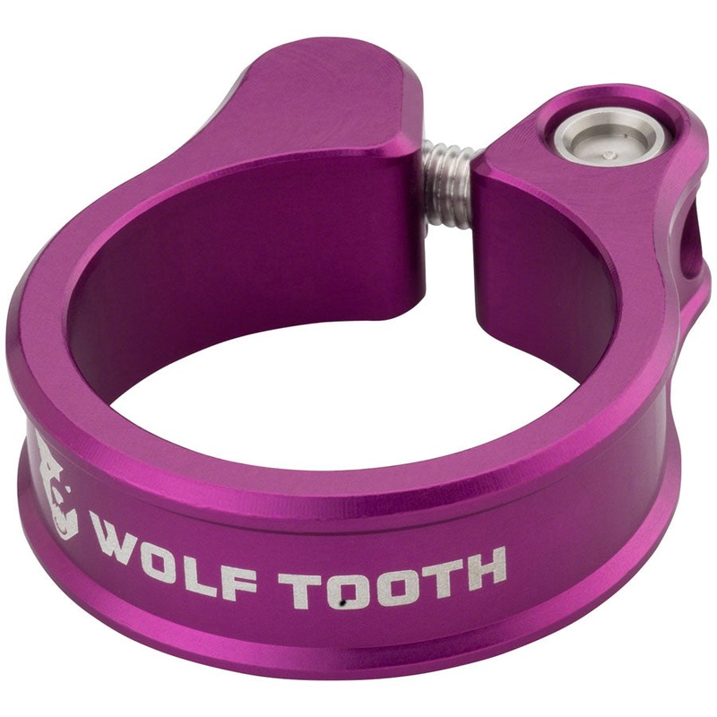 Wolf Tooth Seatpost Clamp – 28.6mm Bolt-On Purple