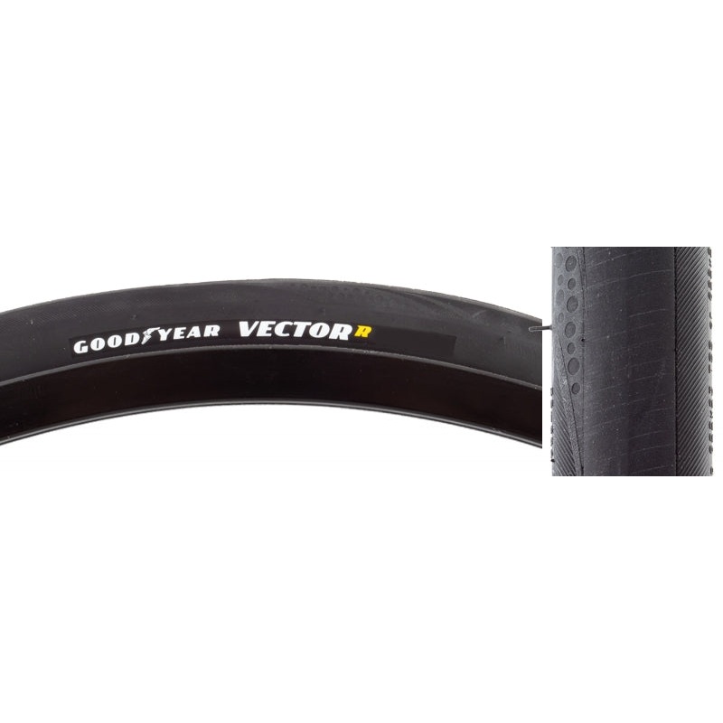 Zipp Goodyear VectorR SW Road Tire 700x30C Folding Tubeless Ready Dynamic:UHP R:Shield Black