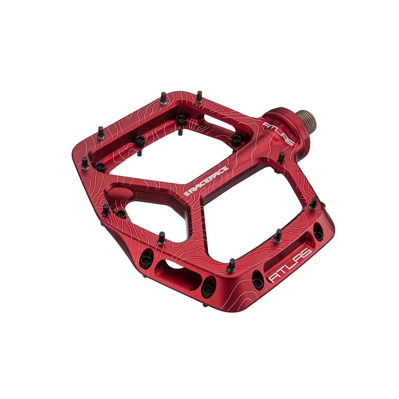 Atlas Pedals – Platform Aluminum 9/16″ Red