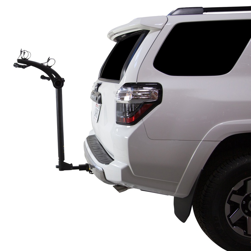 Bones 2-Bike Hitch Rack With Easy Fold Design and Tilting Base