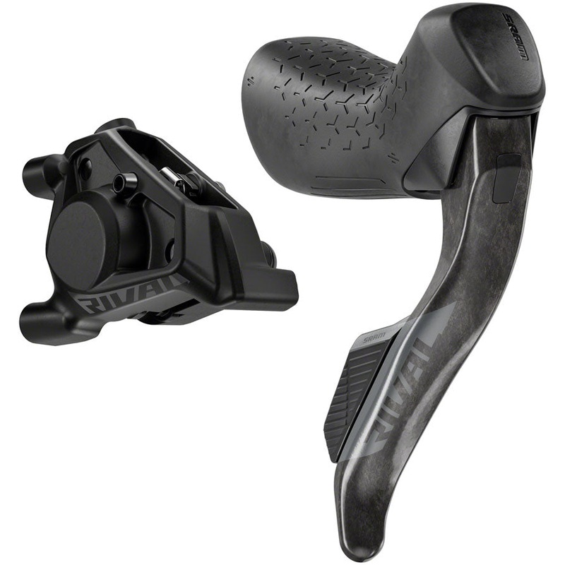SRAM Rival eTap AXS HRD Shift/Brake Lever and Hydraulic Disc Caliper – Right/Rear, Flat Mount 20mm Offset, 1800mm Hose,