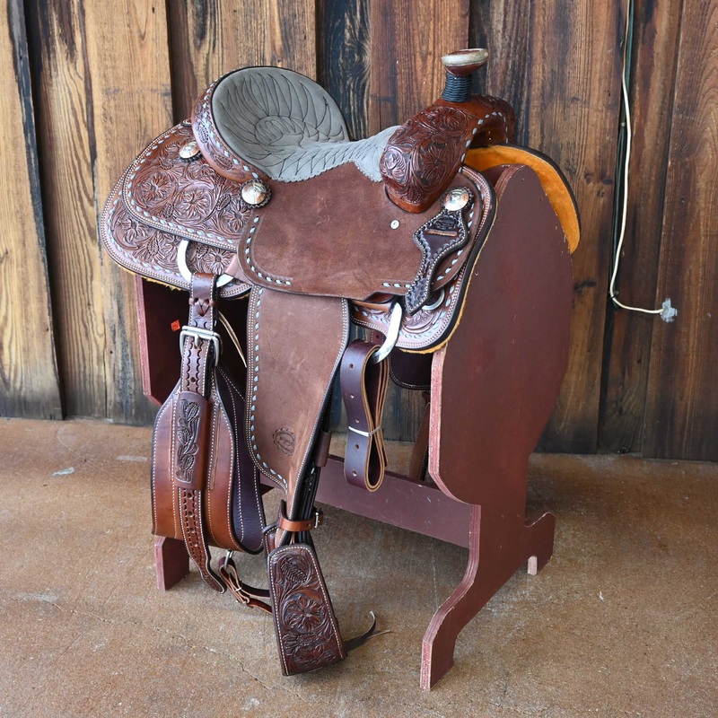 14″ TESKEY’S TEAM ROPING SADDLE
