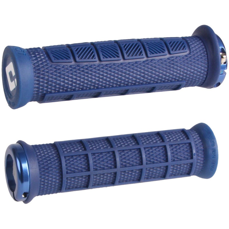 ODI Elite Pro V2.1 Grips – Blue Lock-On