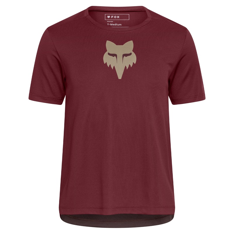 FOX Ranger Youth Short Sleeve Jersey Fox Head – M – Rust