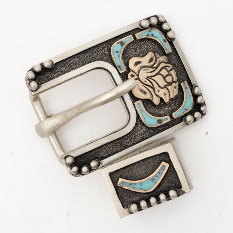 Rose Buckle with Turquoise Accents