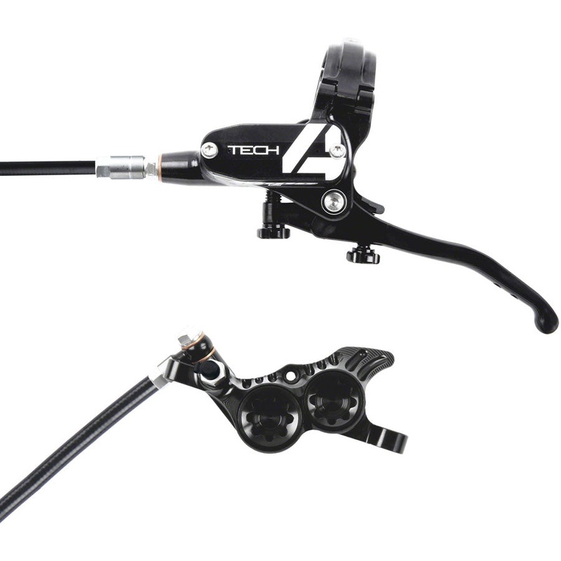 Hope Tech 4 V4 Disc Brake and Lever Set – Front Hydraulic Post Mount Black