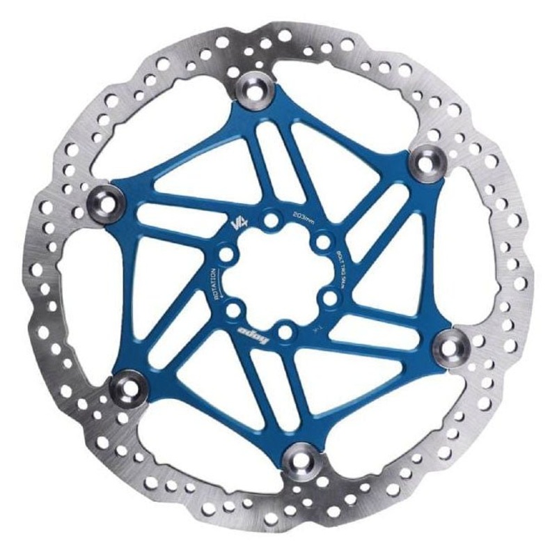Hope V4 Vented Disc Rotor – 6-Bolt – 203mm – Blue