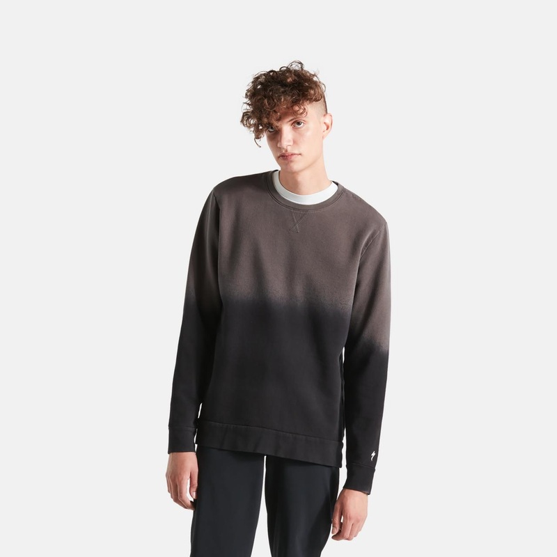 Men’s Legacy Spray Long Sleeve Crewneck Black