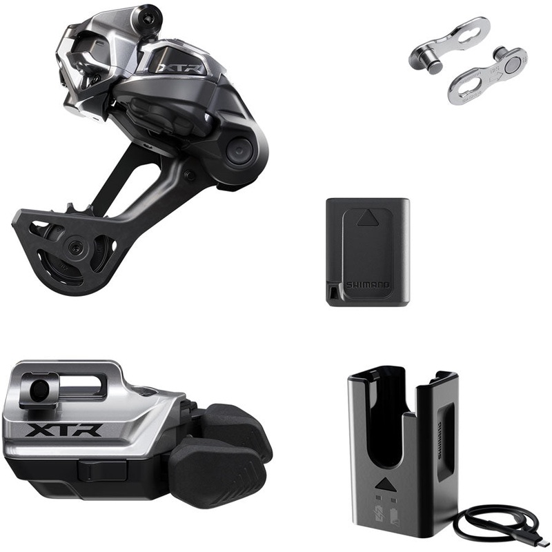 Shimano XTR M9250 Di2 Wireless Upgrade Kit – Includes M9250-SGS Rear Derailleur M9250-IR I-Spec EV Shifter Battery Charger Quick Link