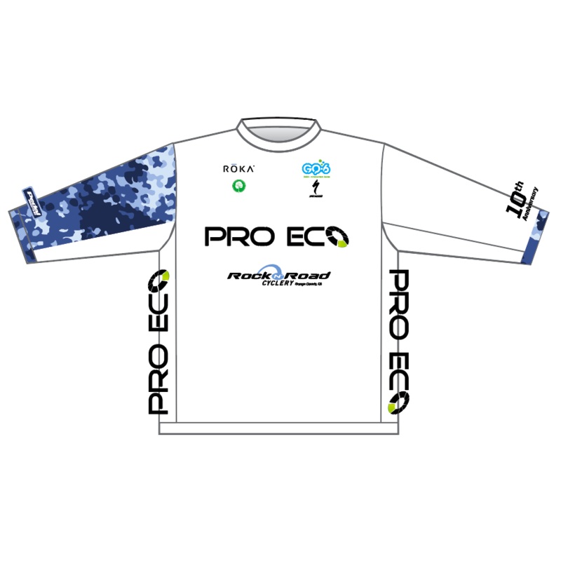 WHITE PRO ECO MTB JERSEY