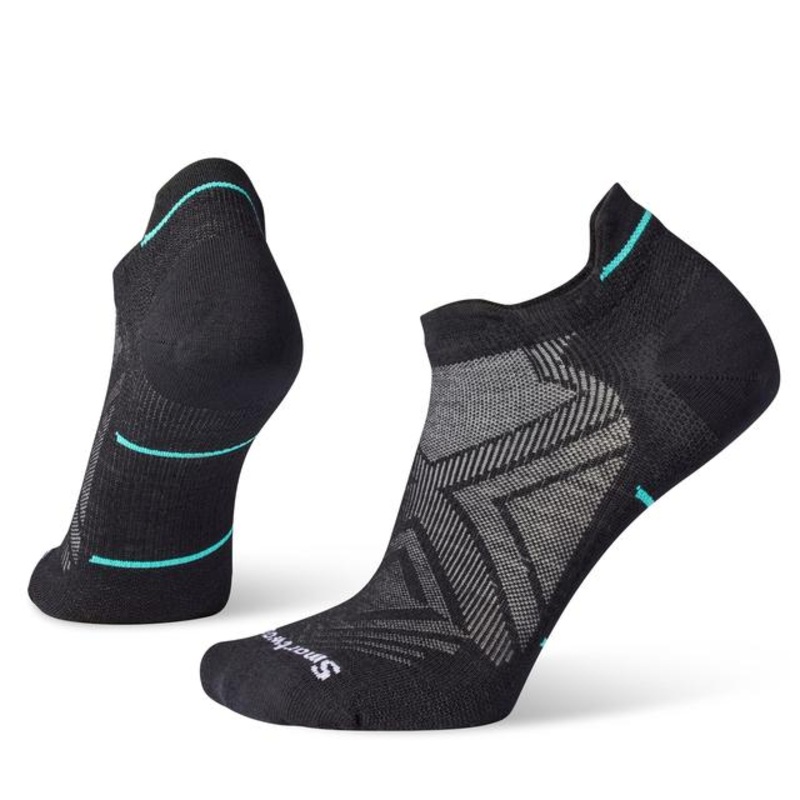 Womens Run Zero Cushion Low Ankle Socks Black