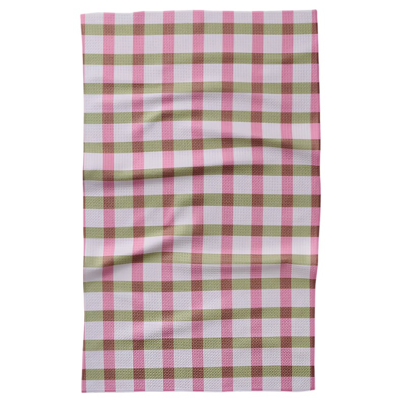 Patricia Plaid Tea Towel