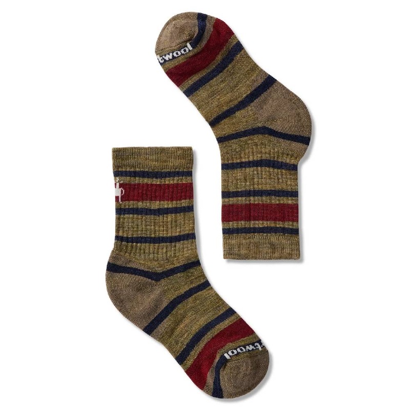 SmartWool Kids’ Light Cushion Striped Crew Socks