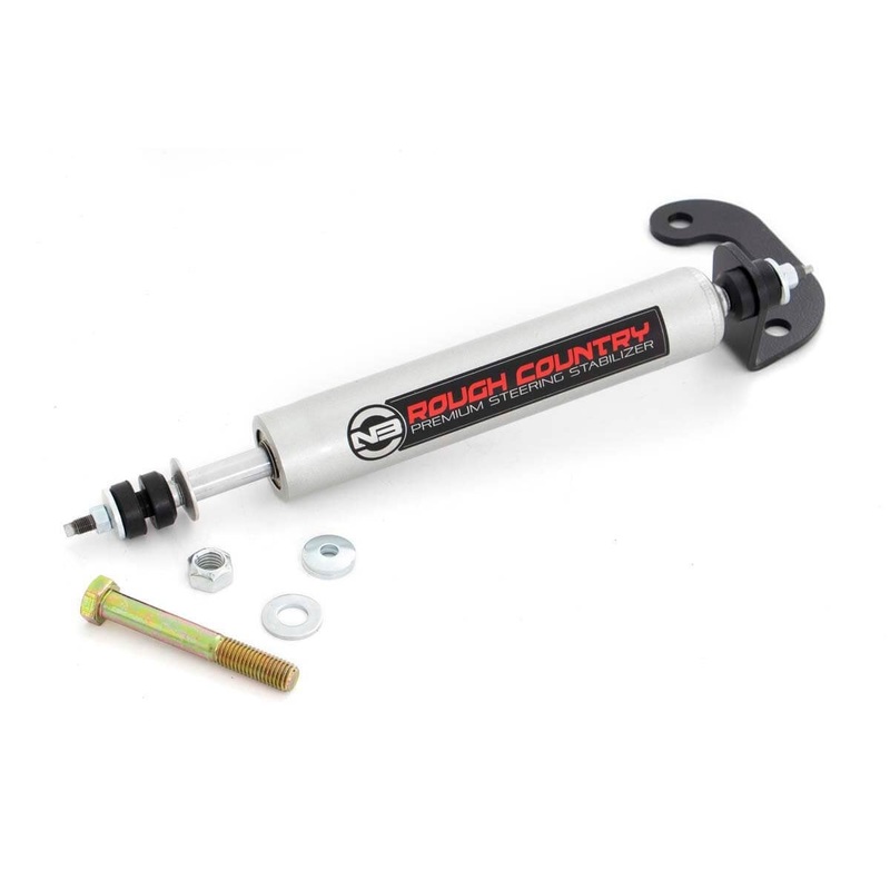 Rough Country | GM N3 Steering Stabilizer | 4-6 Inch Lift | Chevy Half-Ton Suburban (92-99)/Tahoe (95-99)  | 8737130_A