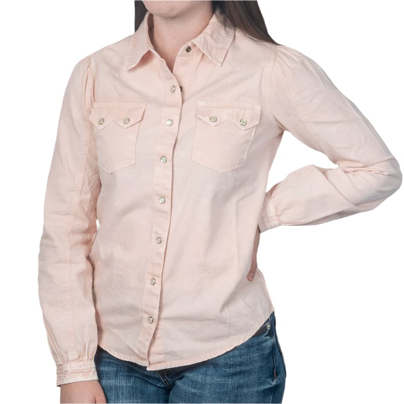 Cruel Denim Women’s Twill Pearl Snap Shirt