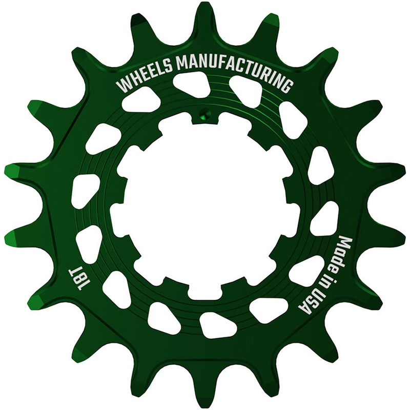 Wheels Manufacturing SOLO HG Cog – 18t, Fits SOLO-HG Kits, Green