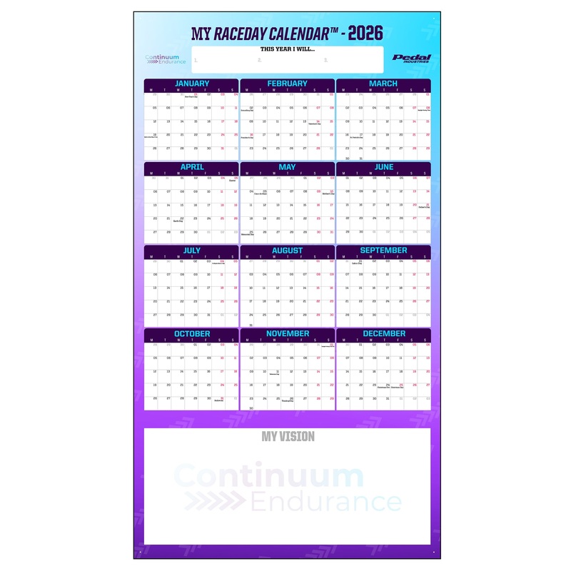 Continuum Endurance 2026 GIANT MY RACEDAY CALENDAR