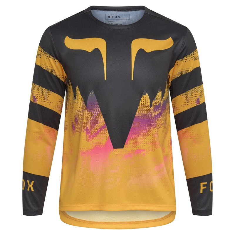 FOX Youth Ranger Long Sleeve Kairos Jersey – M – Tangerine