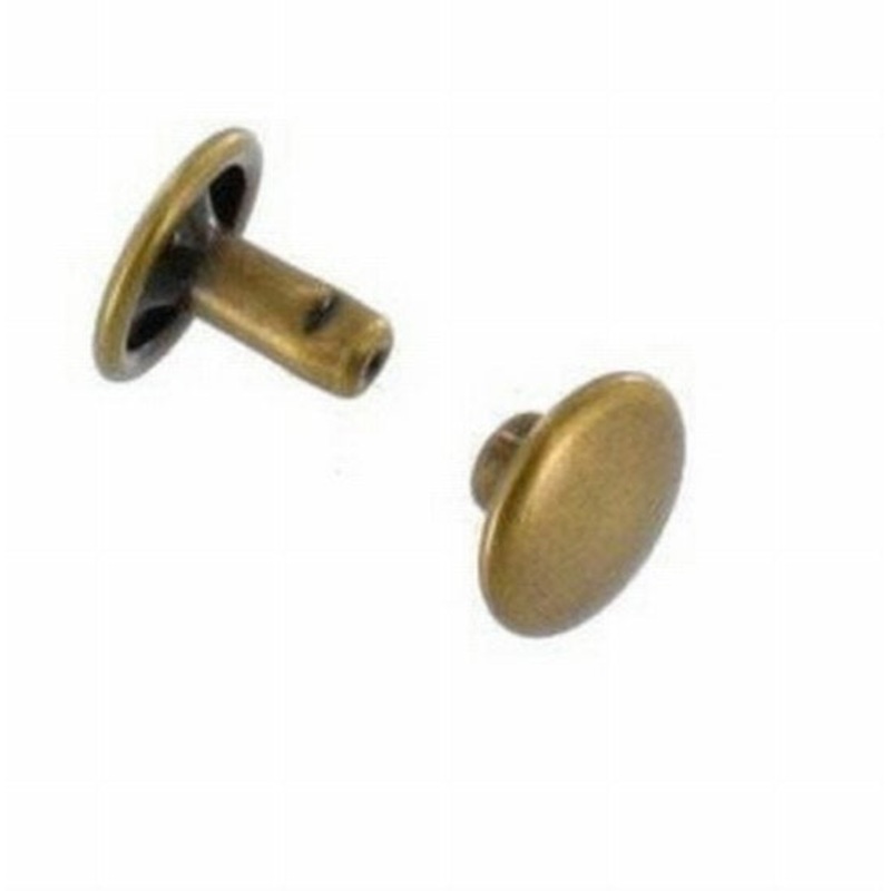 Rivets 2060 old brass 7mm per 1000