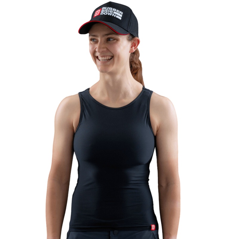 Rubber Side Down Women’s Cargo Base Layer – Women’s L – Black