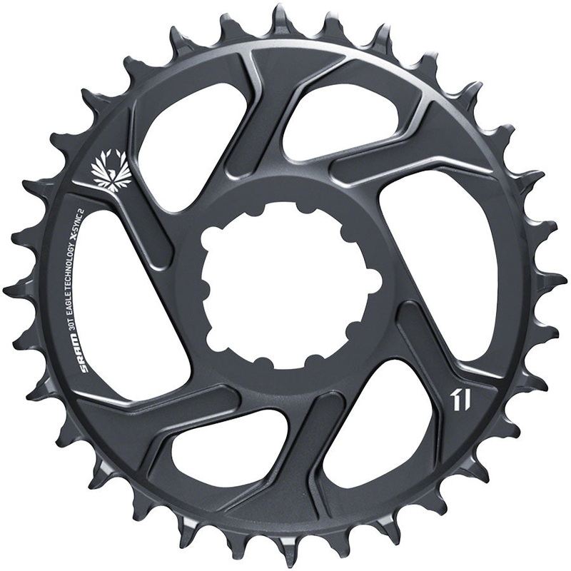 SRAM 30T X-Sync 2 Direct Mount Eagle Chainring 3mm Boost Offset, Lunar Gray
