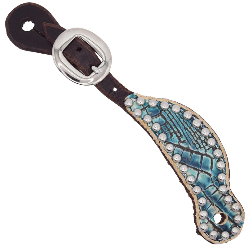 Teskey’s Youth Chocolate Gator Spur Straps