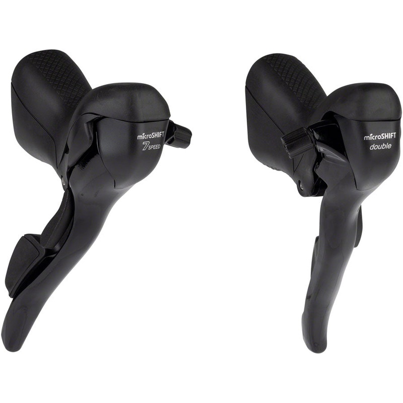 R7 Drop Bar Shift Lever Set – 2 x 7-Speed Shimano Compatible BLK
