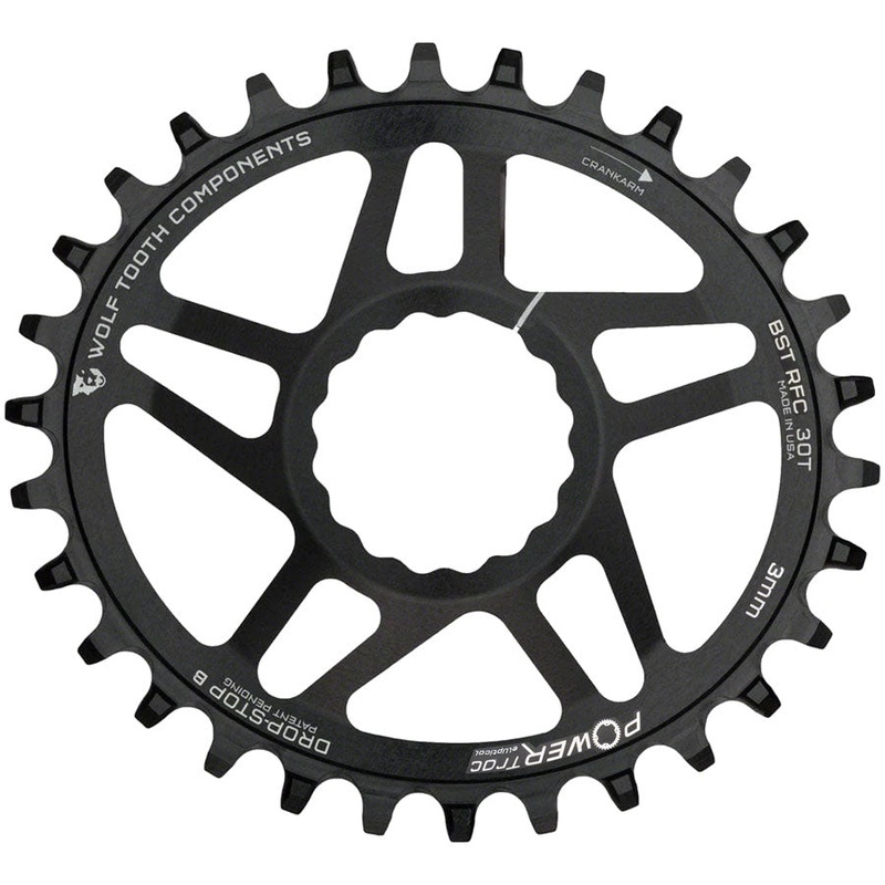 Wolf Tooth Elliptical Direct Mount Chainring – 30t, RaceFace/Easton CINCH Direct Mount, Drop-Stop B, For Boost Cranks,