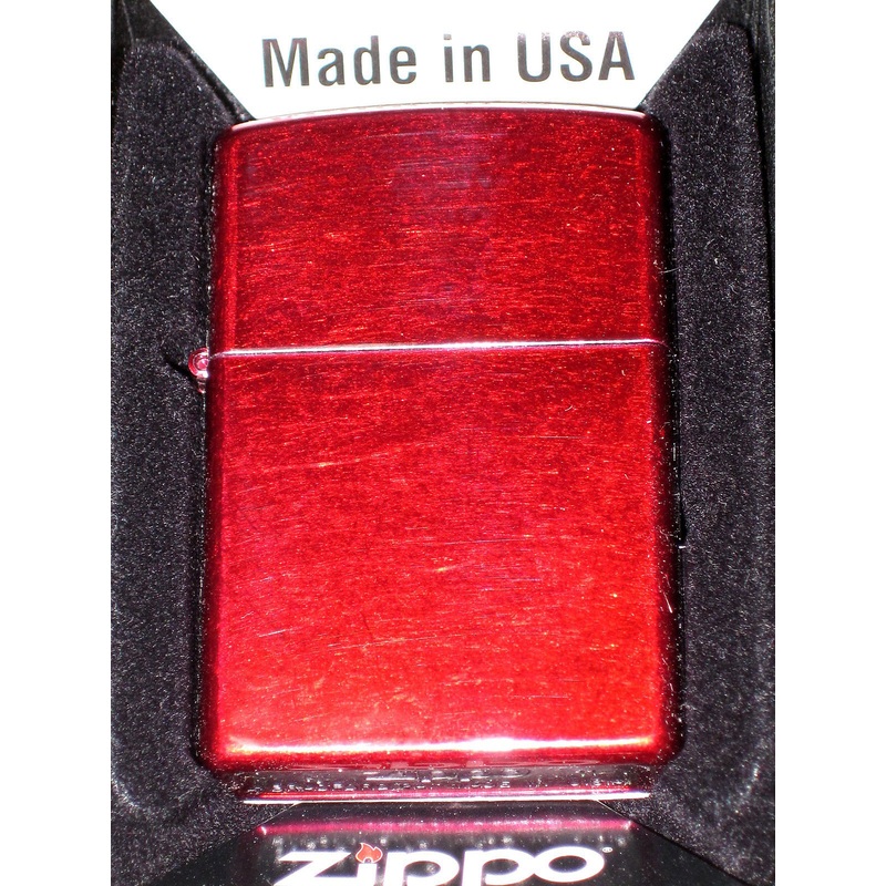Zippo cigarette lighter Candy Apple Red 21063 Made in the USA windproof NEW