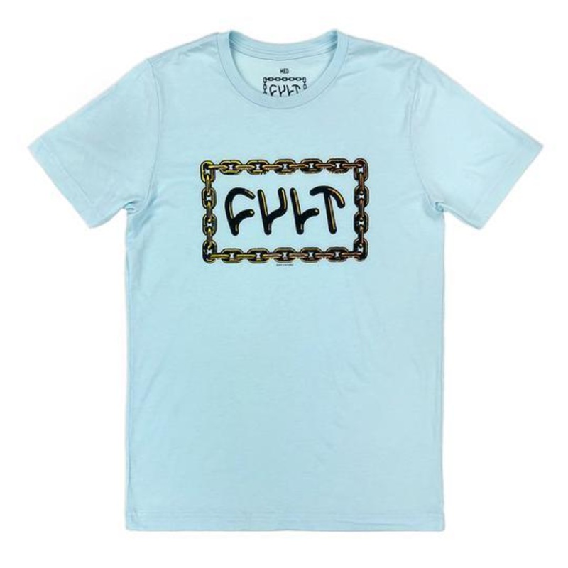 Cult For Life T-Shirt Light Blue
