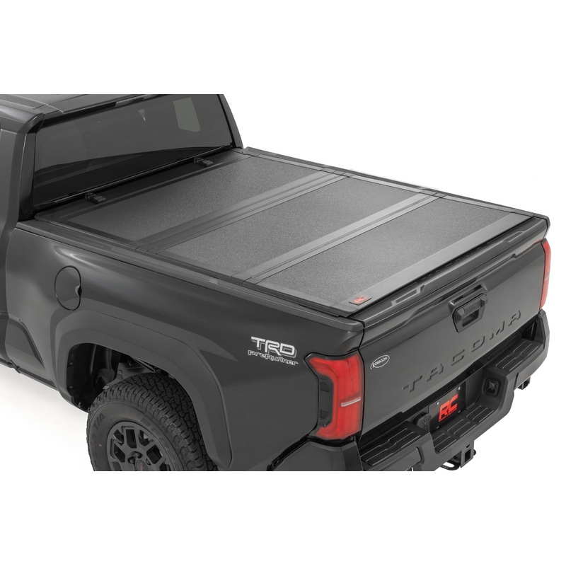 Rough Country | Hard Tri-Fold Flip Up Bed Cover | 6′ Bed | Toyota Tacoma 2WD/4WD (2024-2026) | 49420650