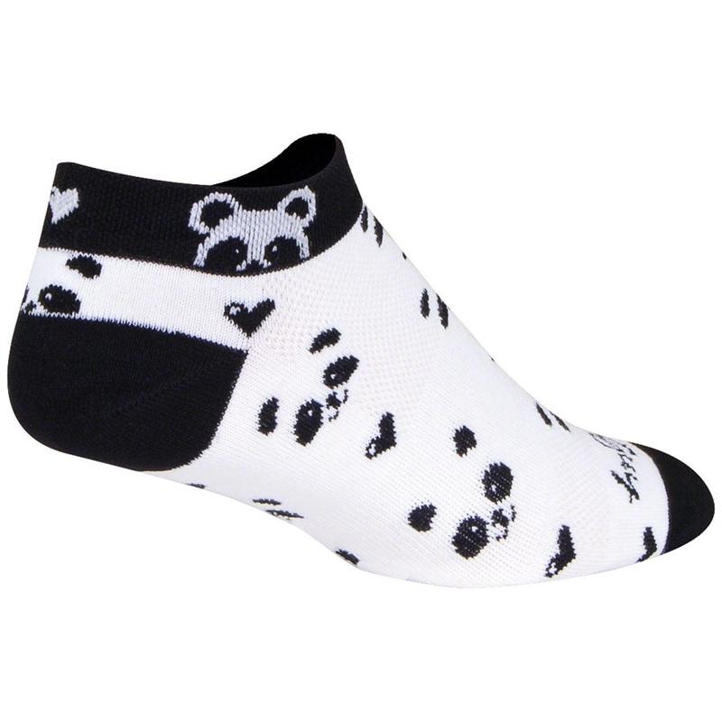 SockGuy Classic Low Panda Socks – 1″ Women’s Small/Medium