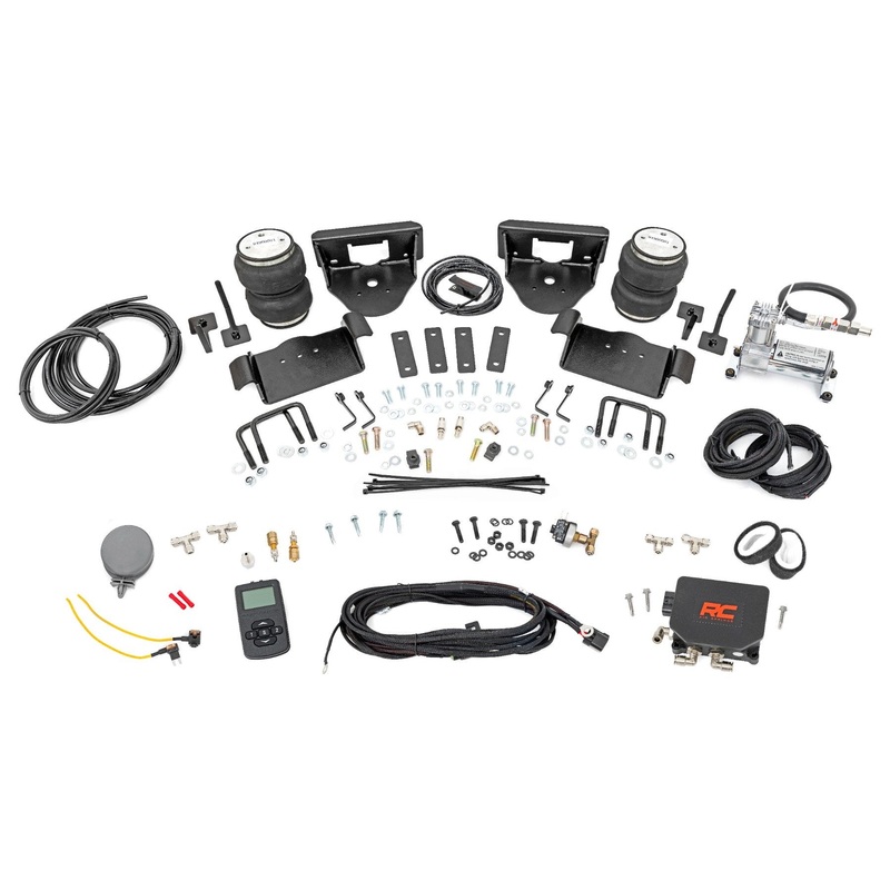 Rough Country | Air Spring Kit w/compressor | Wireless Controller | 0-6″ Lifts | Ford F-150 (04-14) | 10008WC