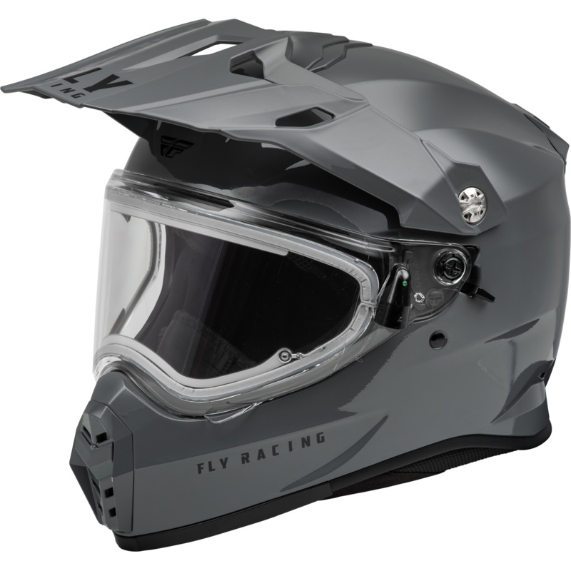Trekker Cw Solid Helmet Elec Shld Grey Xl