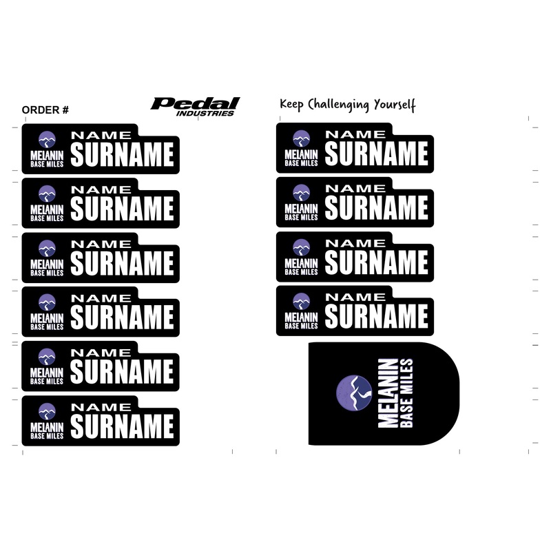 Melanin Base Miles 2025 ID Sticker Bikes & Gear