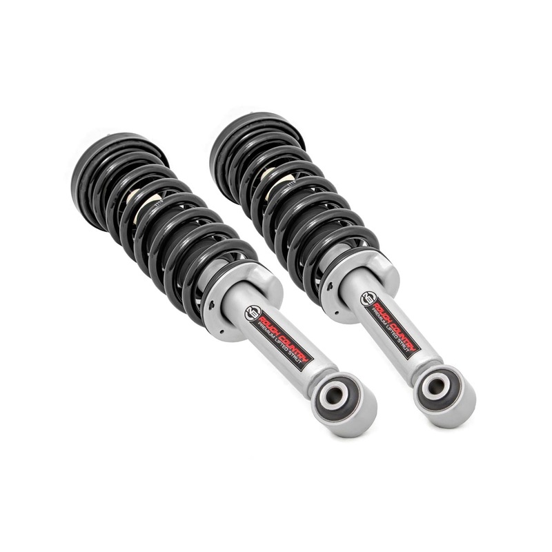 Rough Country | N3 Leveling Struts | 2 Inch | Loaded Strut | Ford F-150 4WD (2009-2013) | 501069
