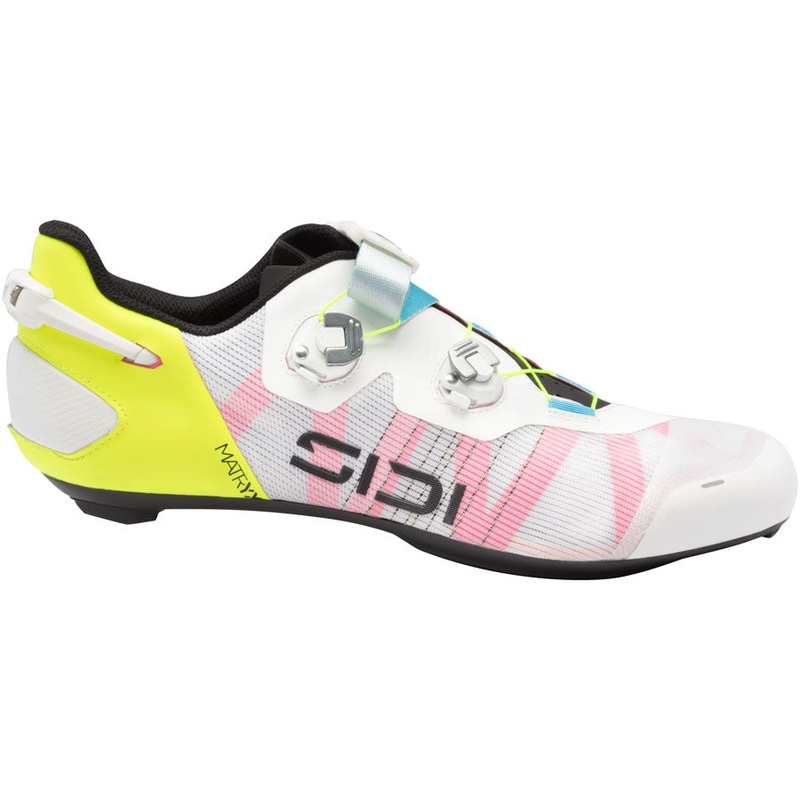 Sidi Wire 3 Road Shoes – Mens White/Yellow Fluo 40