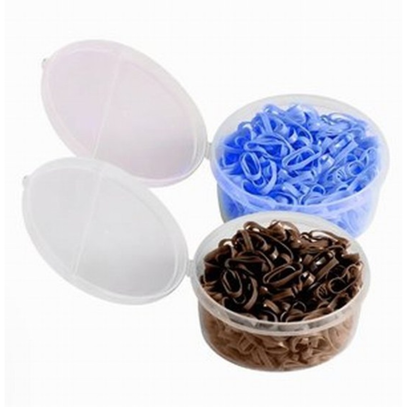 Silicone bands / elastics in a tub  show time