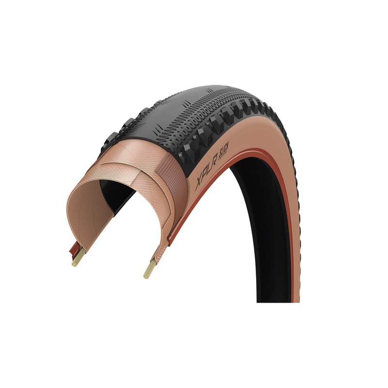 Goodyear Zipp XPLR SLICK Tubeless Tire Black / Tan
