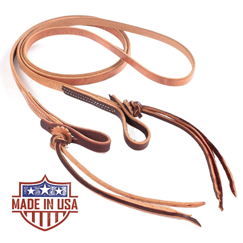 Patrick Smith Herman Oak Two-Tone Pineapple Knot Roping Rein