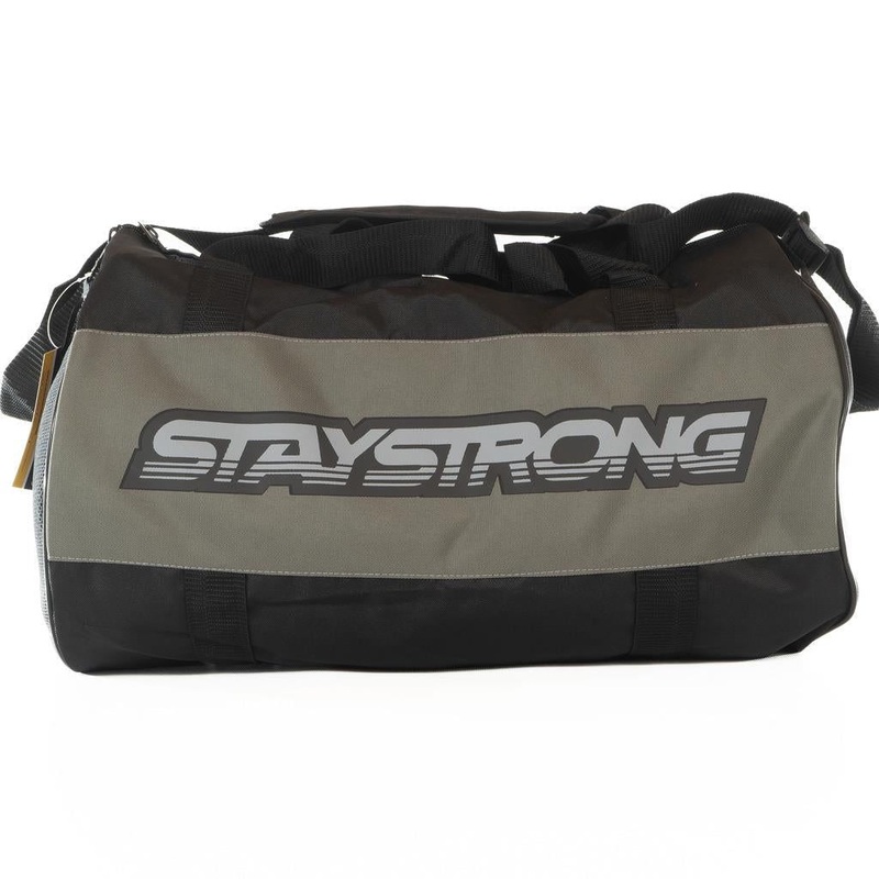 Stay Strong Word Duffle Bag – Black