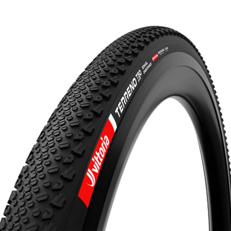 Vittoria Terreno T50 Tyre – 700c – 40mm – Yes – Endurance Formulation – Endurance – Hard – Heavy Duty Protection – Folding – Black