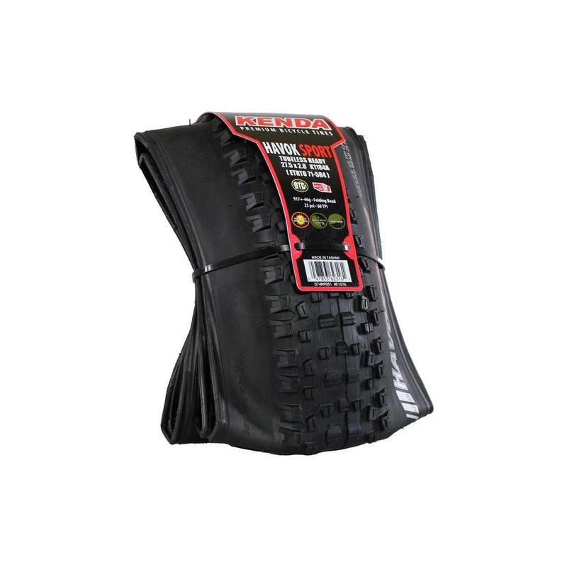 Kenda Havok Sport Tyre – 27.5 Inch – 2.8 Inch – Yes – DCT Dual Compound – SCT – Hard – Light Duty Protection – TR Folding – Black