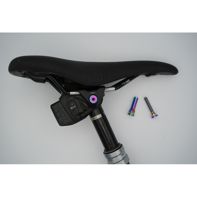 SRAM AXS Dropper Post Seat Clamp Bolt – Titanium Rainbow