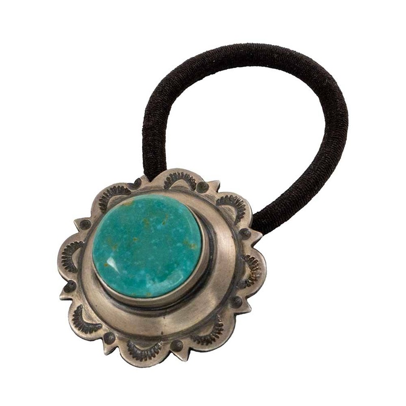 Turquoise Concho Hair Tie
